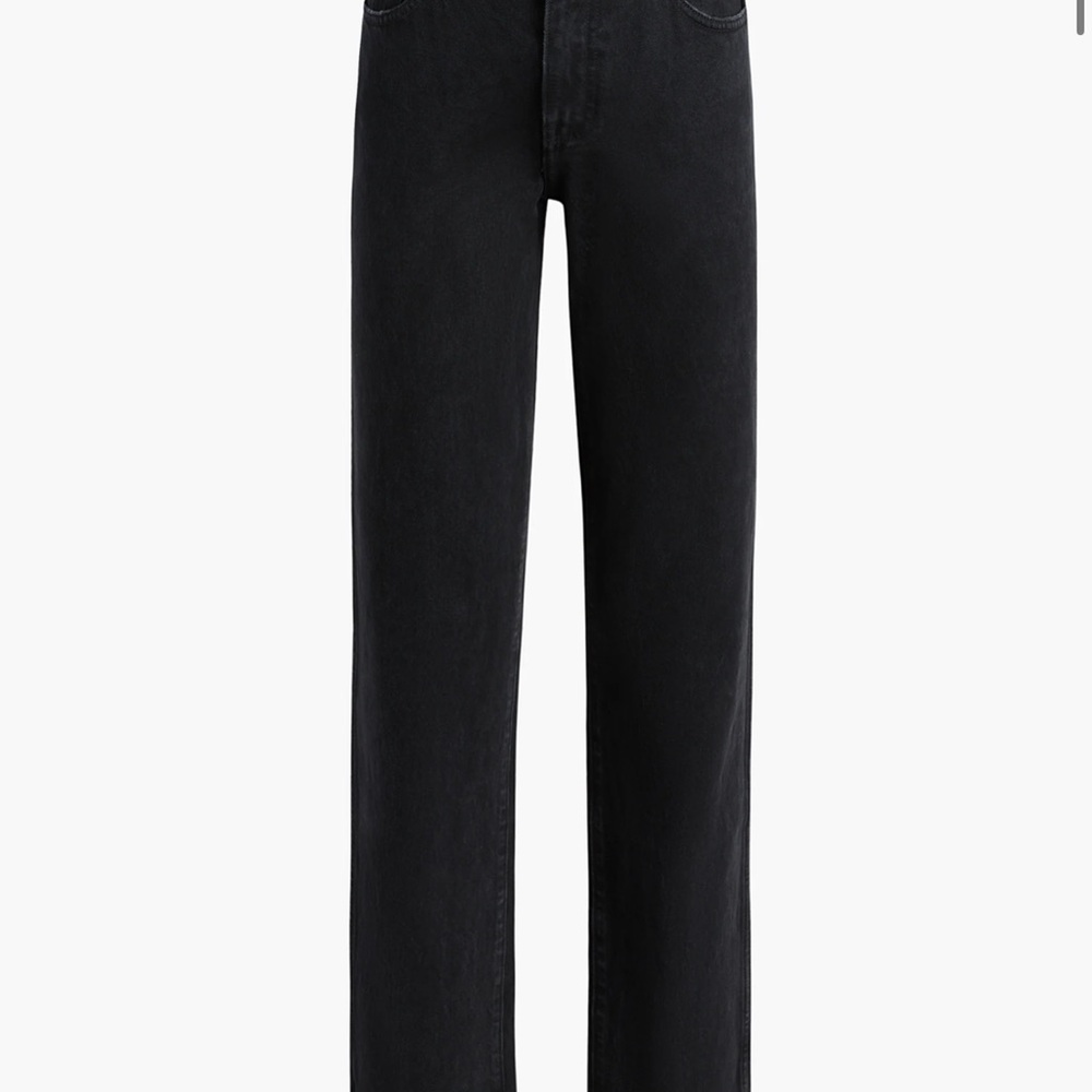 KHAITE women’s Dark Charcoal Straight Jeans